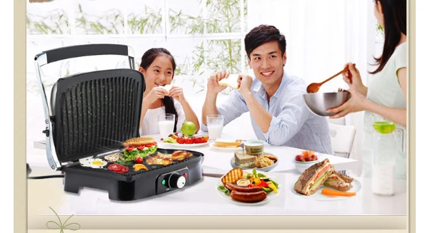 Электрическая машина для приготовления бутерброда жареное яйцо Panini с подогревом