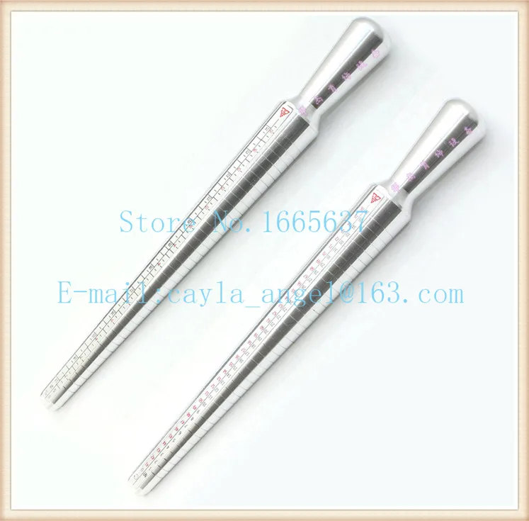 

4-Scale Jewelry Ring Measuring Size Tool Stainless Steel Ring Mandrel Ring Sizer