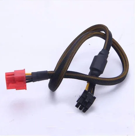 PCI E PCIe видеокарта 6pin кабель питания изготовлен из 18AWG провода с нейлоновой сеткой