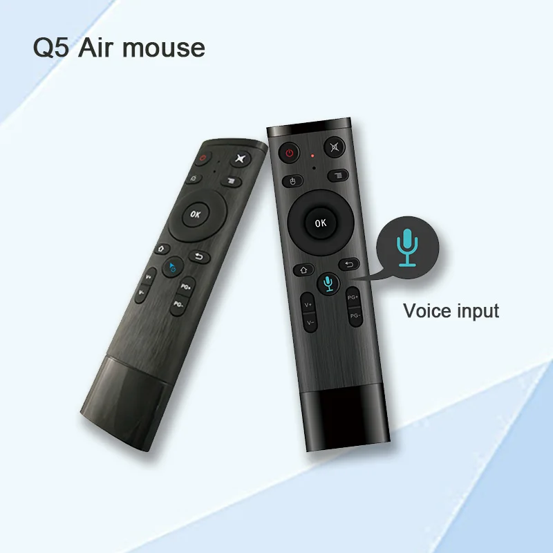 Горячая Q5 Голосовое управление Fly Air Mouse для игры с гироскопом 2 4 ГГц беспроводной
