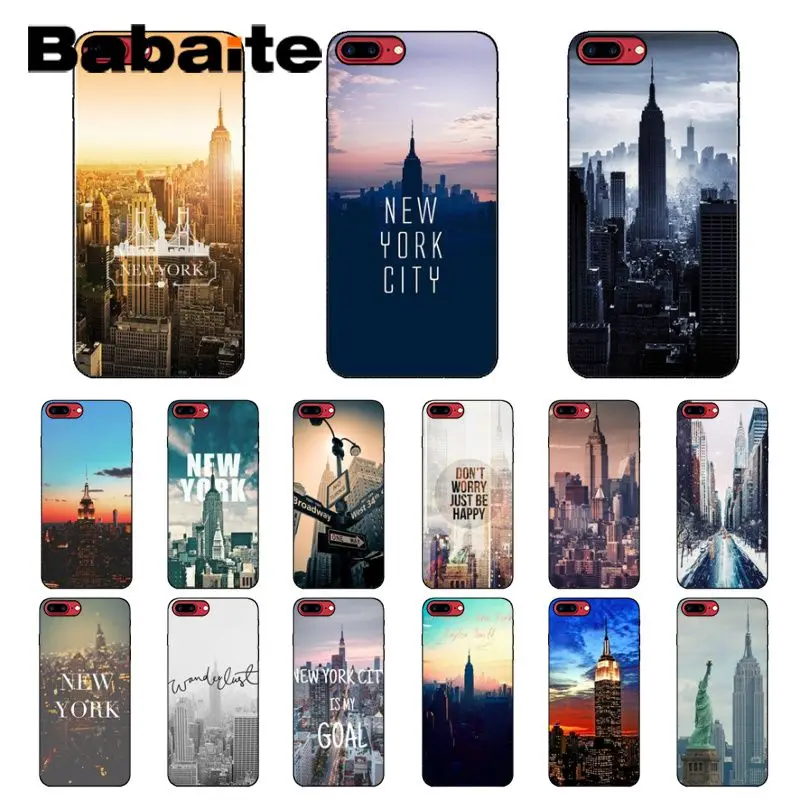 Babaite New York Empire Building Custom Photo мягкий чехол для телефона iPhone X XS MAX 6 6S 7 7plus 8 8Plus 5 5S XR |