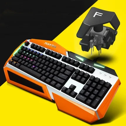 Все новые Bazalias Шмель RGB подсветкой USB проводной Механическая игровая клавиатура с