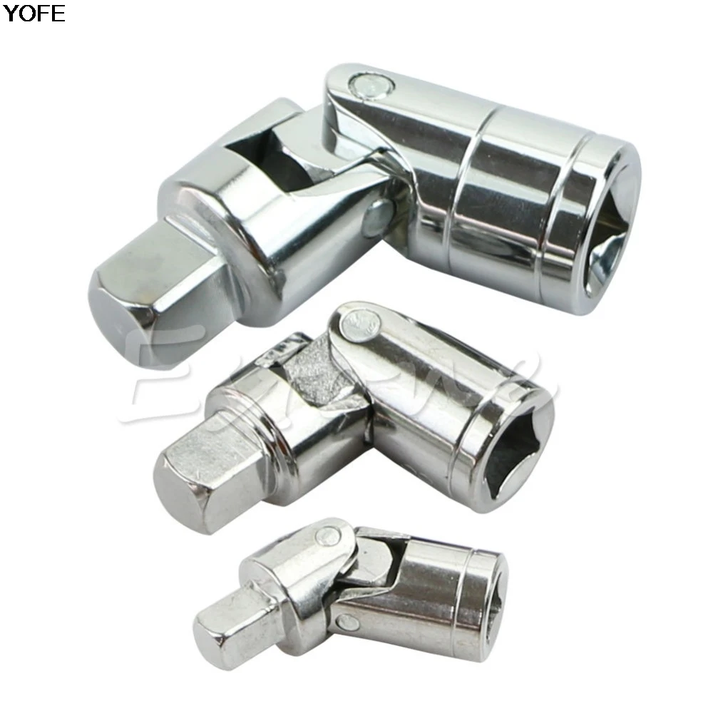 

Universal Joint Set Ratchet Angle Extension Bar Socket Adapter 1/4" 3/8" 1/2"