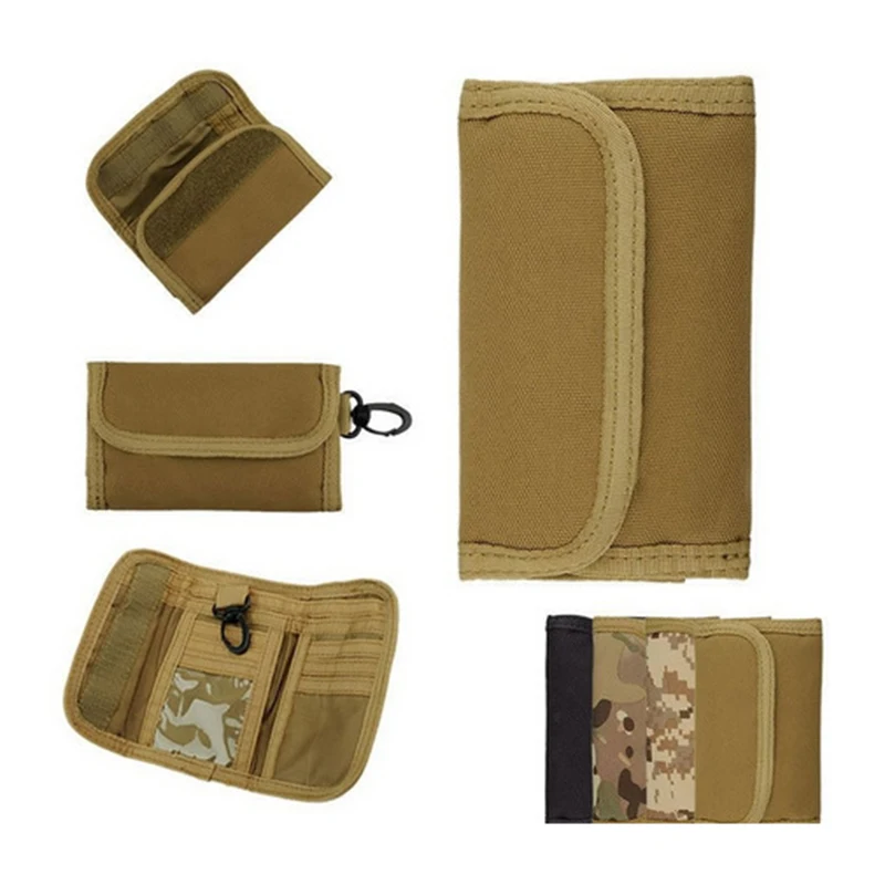 CORDURA Waterproof Nylon Pouch EDC Tactical Wallet Travel Card Wallets Outdoor Sport Money Keychain | Спорт и развлечения