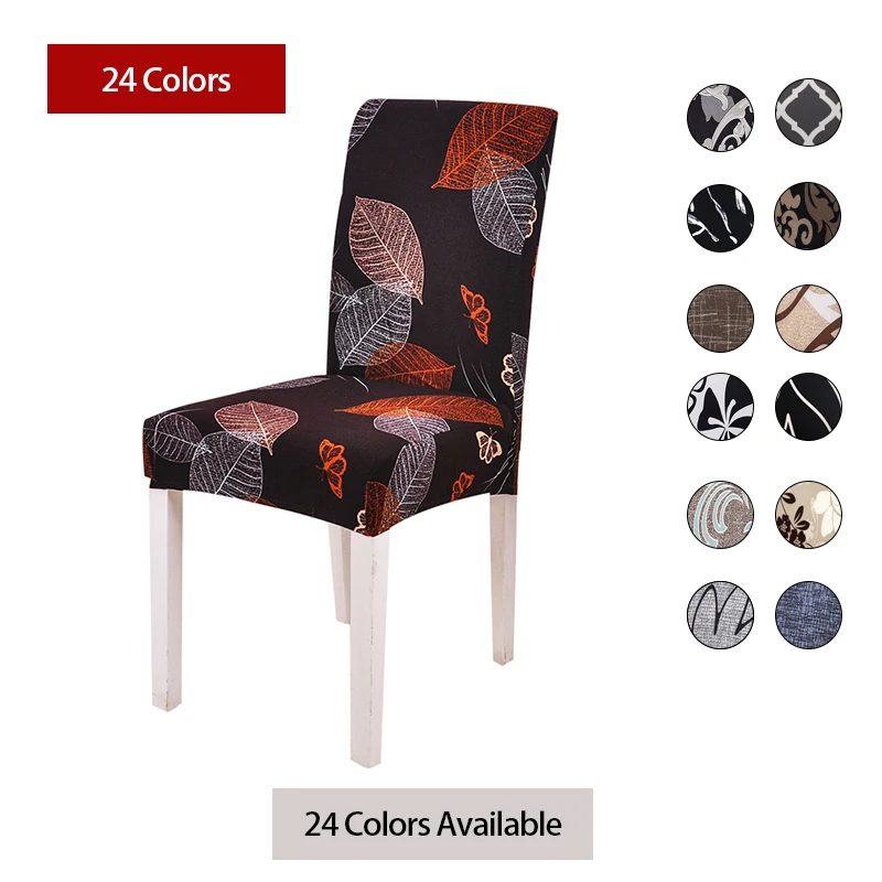 Чехол для кресла спандекс с принтом съемный чехол на сиденье кухни банкета