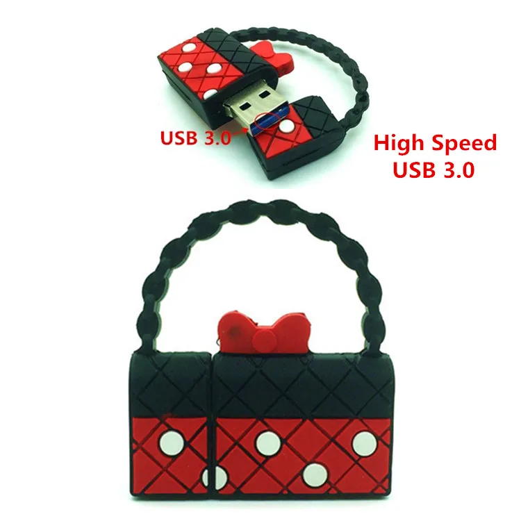 Фото USB 3.0 Сумочка Минни флеш-накопитель диск 3 0 ГБ 16 32 64 карта памяти лучший подарок для