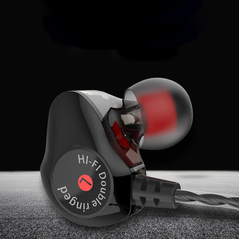 FDBRO HIFI наушники с двумя драйверами DJ музыкальный монитор Спортивная гарнитура