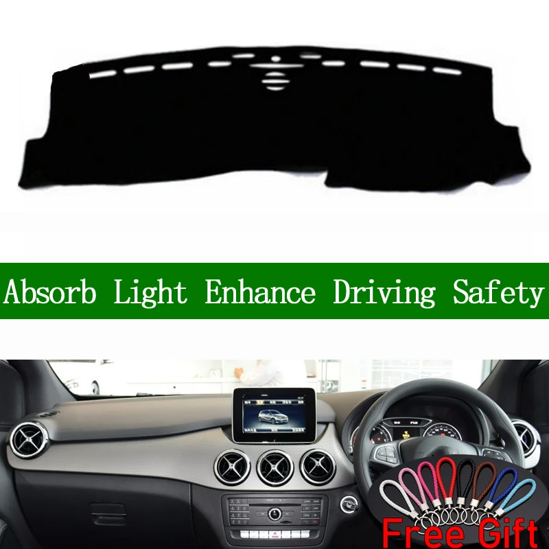 

For Meredes-Benz B CLASS B180 B200 B260 2011-2019 Right Hand Drive Dashboard Cover Car Stickers Mat Carpet Interior Accessories