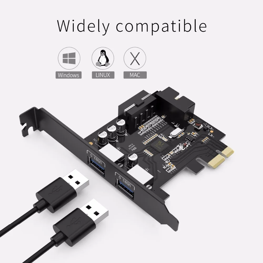ORICO USB 3 0 PCI E адаптер для карты расширения концентратор контроллер карта с 15Pin блок
