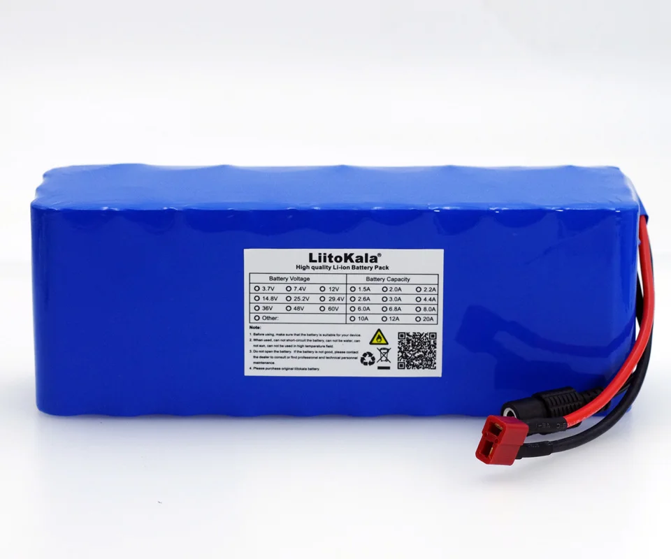 

LiitoKala 36V 7.8Ah 10S3P 7800mAh 18650 Rechargeable battery pack ,modified Bicycles,electric vehicle 36V Protection PCB