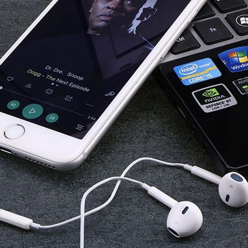 Сменные наушники-вкладыши с микрофоном и регулятором громкости для iPhone 7/7 Plus/8/8 Plus/X/XS Max/XR