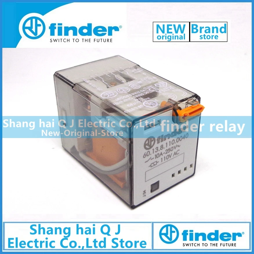 

finder relay 60.13.8.110.0040 60.13 110VAC 10A 3co finder relay Brand new and original