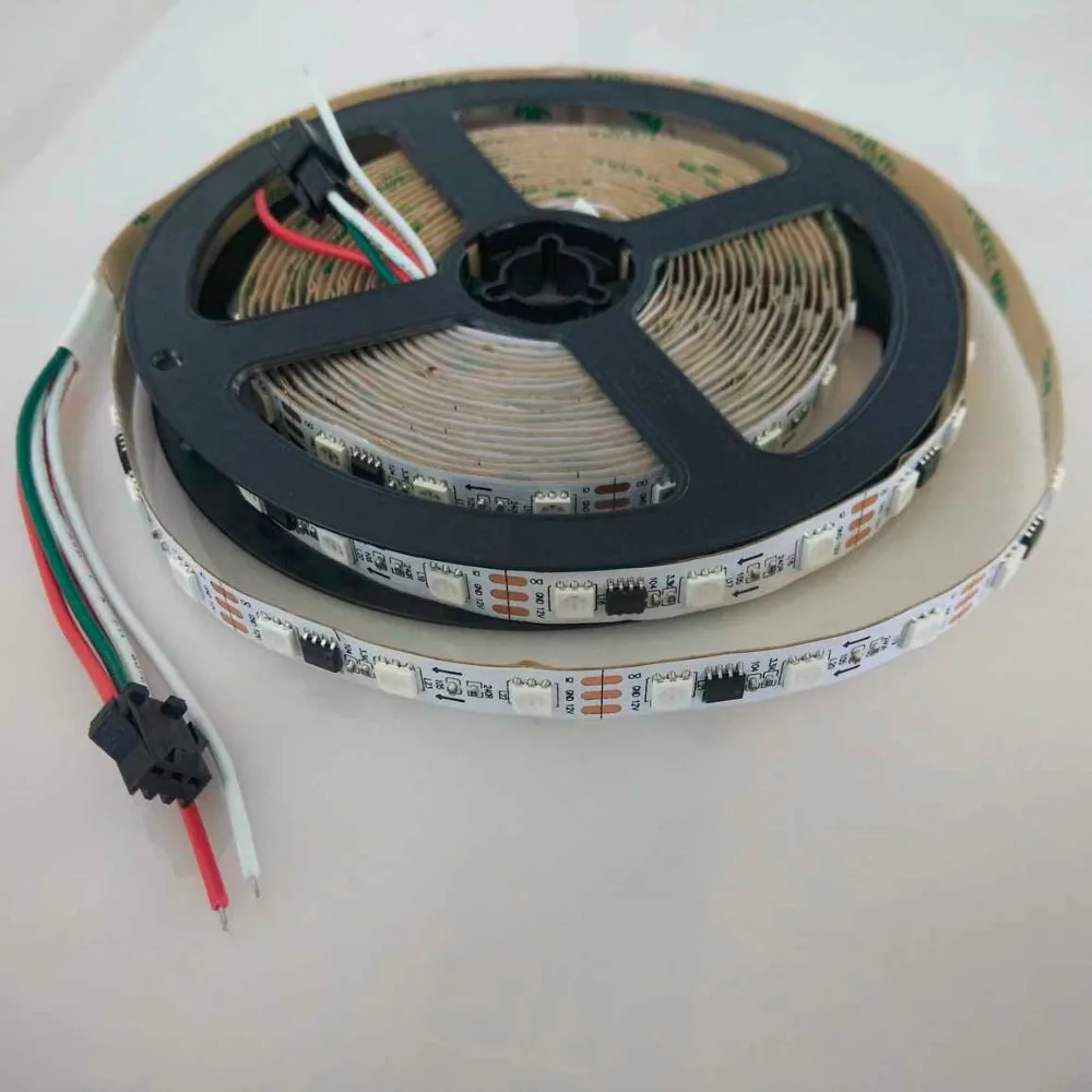 Светодиодная лента ws2811 IC 200 RGB 12 В постоянного тока не водонепроницаемая 30/5050
