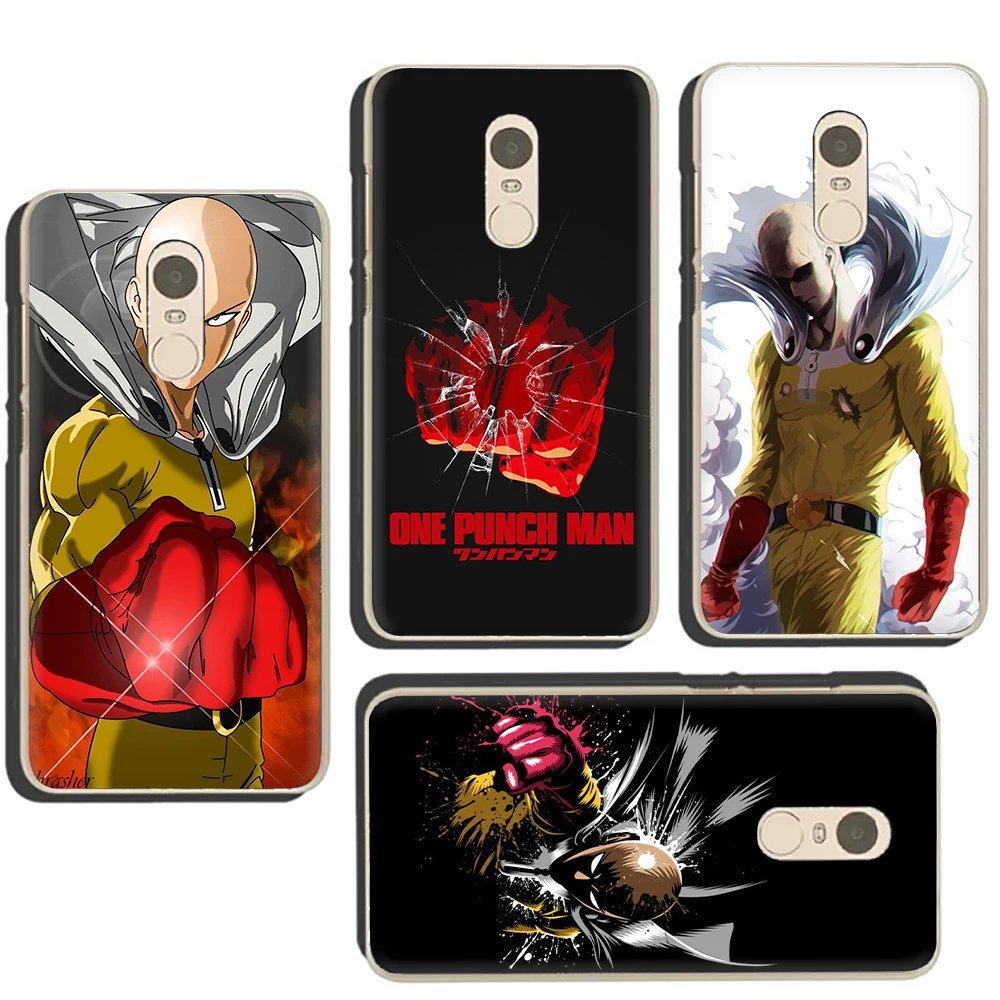 One Punch Man жесткий чехол для телефона с рисунком в виде обложка Redmi 5 6 5Plus K20 Pro S2 7 8A Note 4