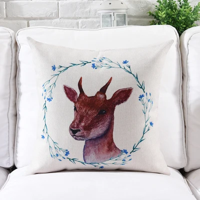 

Декоративная наволочка/скандинавский литературный коала олень хлопковая Подушка/оптовые и розничные подушки/поясная подушка в морском ст...