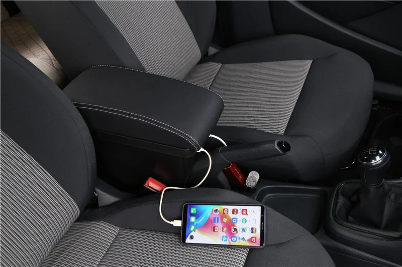 Для Toyota aygo bj подлокотник коробка зарядка через usb увеличивает двухслойный центральный магазин содержание держатель стакана, пепельница аксессуары