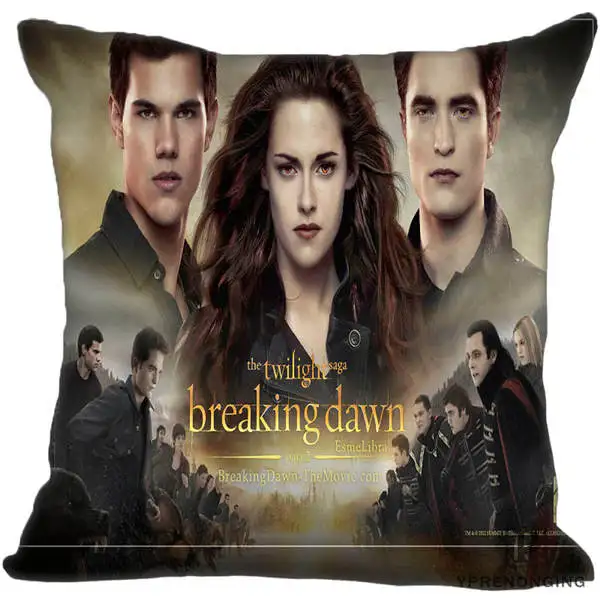 Square Pillowcases Декоративная Наволочка на заказ, квадратная Наволочка на молнии из фильма "Сумерки", лучший подарок 35X35,40x40,45x45 см(одна сторона), 180516-08 - Цвет: Square Pillowcases