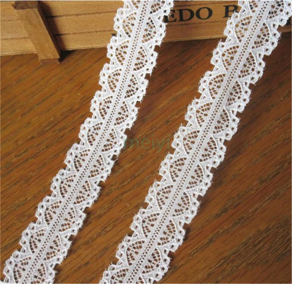 10 Meter 25mm Off White Soft Nylon Lace Edge Trim Ribbon Fabric Embroidered Applique Sewing Craft Crochet Wedding Dress Clothes | Дом и сад