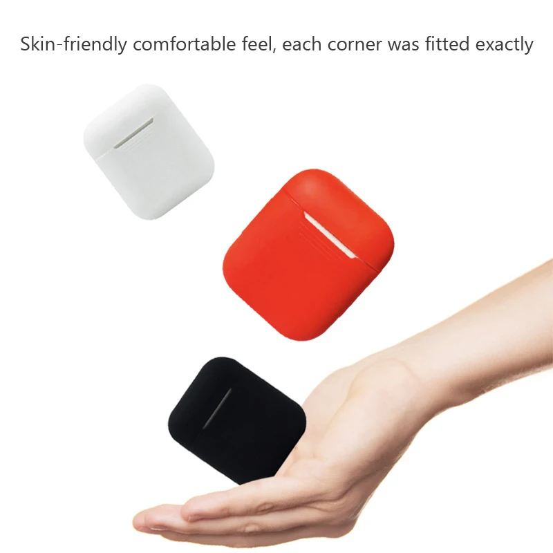 Беспроводной bluetooth чехол для наушников силиконовый Полная защита ультра тонкий