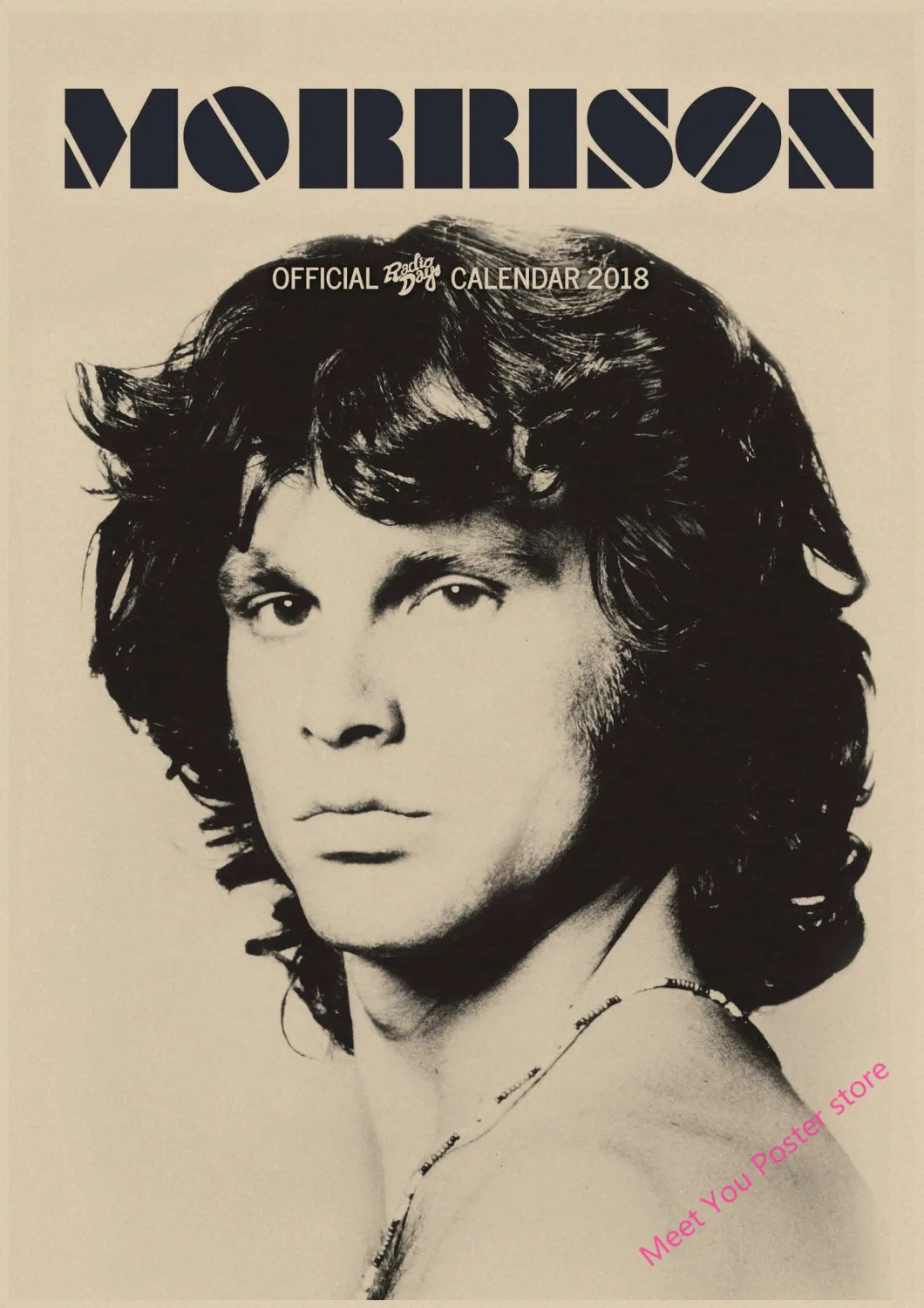 The Doors Jim Morrison Винтаж Ретро Рок-Группа Музыка Гитара матовая крафт-бумага плакат Настенная Наклейка домашний декор A1