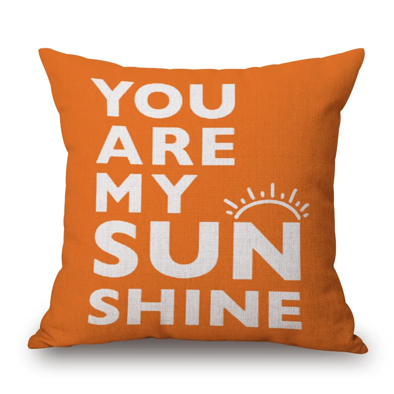 Высококачественный модный чехол для диванной подушки с надписью и цифрами