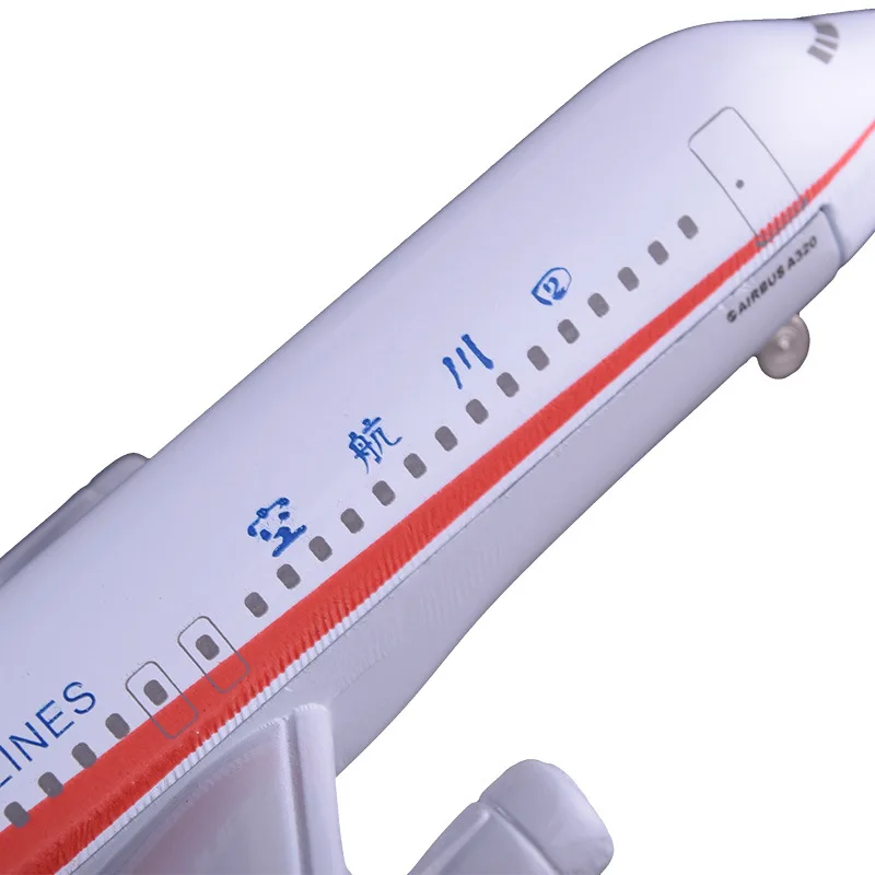 16 см A320 Китай Сычуань авиакомпании авиационные модели литой Аэробус дыхательных
