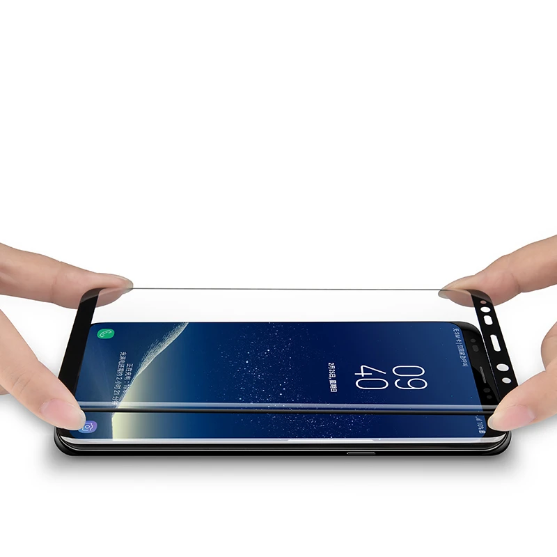 Изогнутое закаленное стекло 5D MaxGear с полным покрытием для Samsung Galaxy S8 S9 Plus Защитная