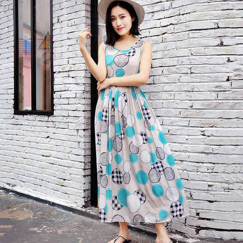 Arfreeker цветочный принт летнее платье длинные пляжные Vestidos женский сарафан