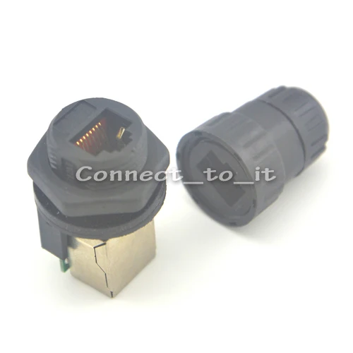 (5 комплектов в партии) RJ45 гнездо панель крепление IP68 Водонепроницаемые провода