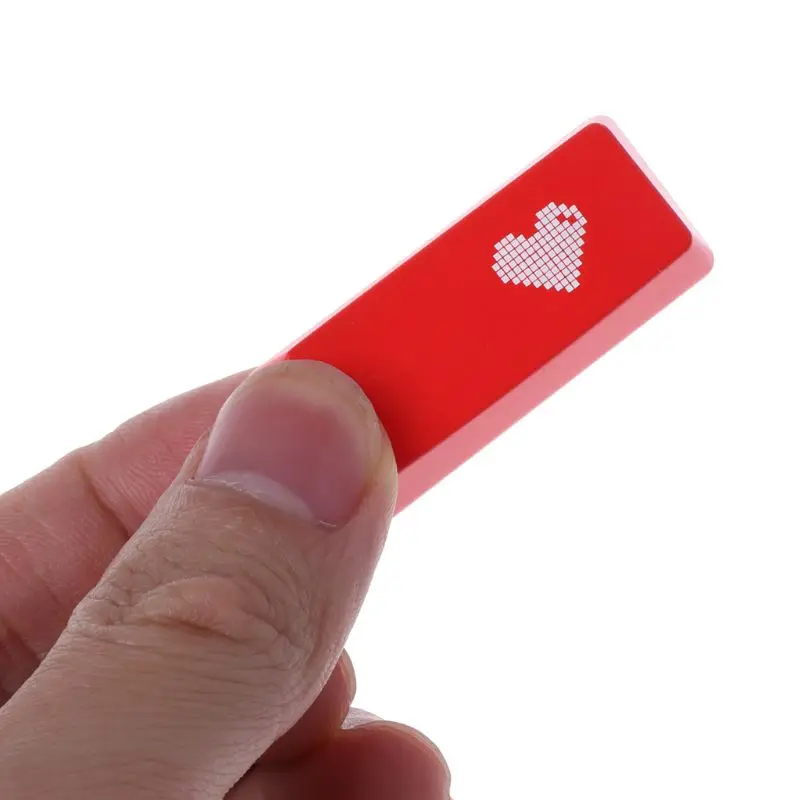 

1Pc Red Love Heart Pattern Mechanical Keyboard Keycap ENTER/ESC Key Cap Hat for PC Computer Notebook Use Supplies C26