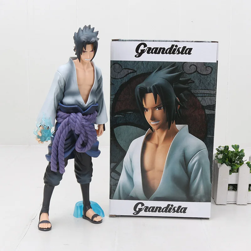 4981 27cm with box 27 см Наруто Shippuden Учиха, сасуке, Наруто фигурка грандиста Модель Коллекционная Аниме Фигурка Banpresto игрушки - Цвет: 4981 27cm with box