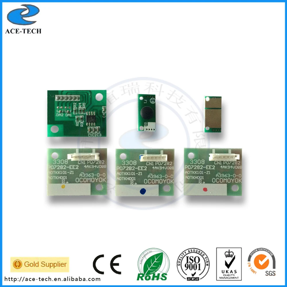 5 комплектов сброс чипа барабана для лазерного принтера Konica Minolta Bizhub C452 C552 C652|reset
