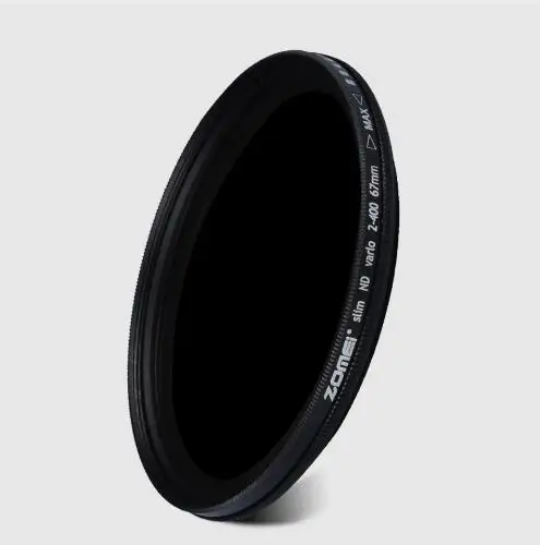Тонкий регулируемый нейтральный светофильтр ZOMEI для объектива камеры Canon Nikon