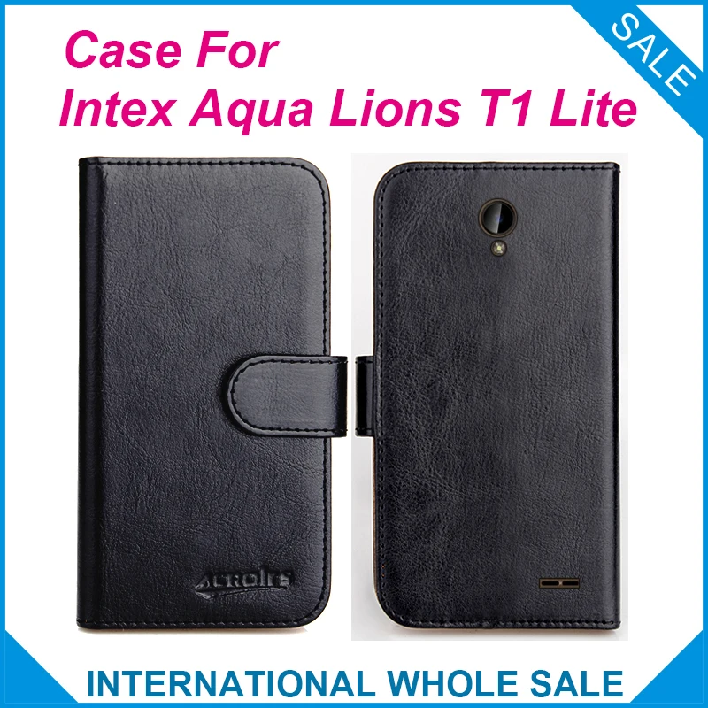 Лидер продаж! Intex Аква Львы T1 Lite Дело 6 цветов Высокое качество Полный флип