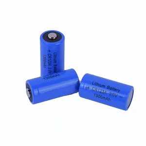 2PCS 3V CR123A Lithium battery cell 1300mah CR123 CR17335 dry primary battery for camera