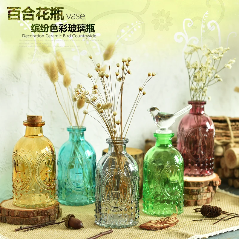 Королевский Стиль Европейский стиль древнего витражи хранения банку цветок