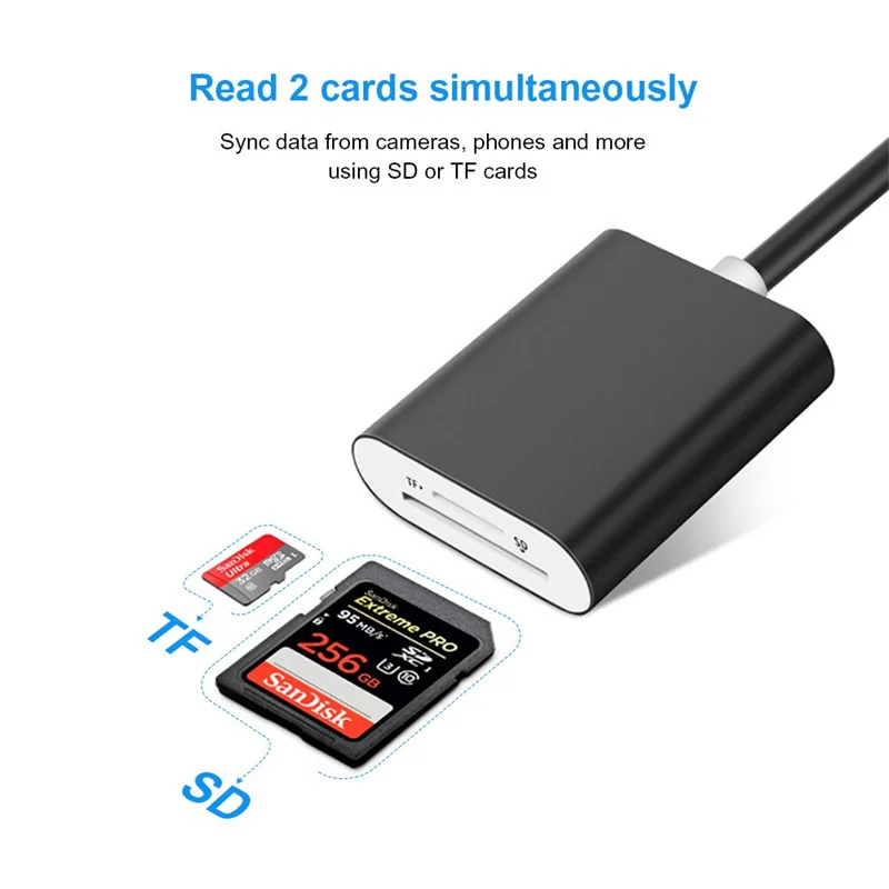 USB 3 0 кардридер на два слота адаптер для TF SD SDXC SDHC MMC RS-MMC Micro UHS-I автомобильный |