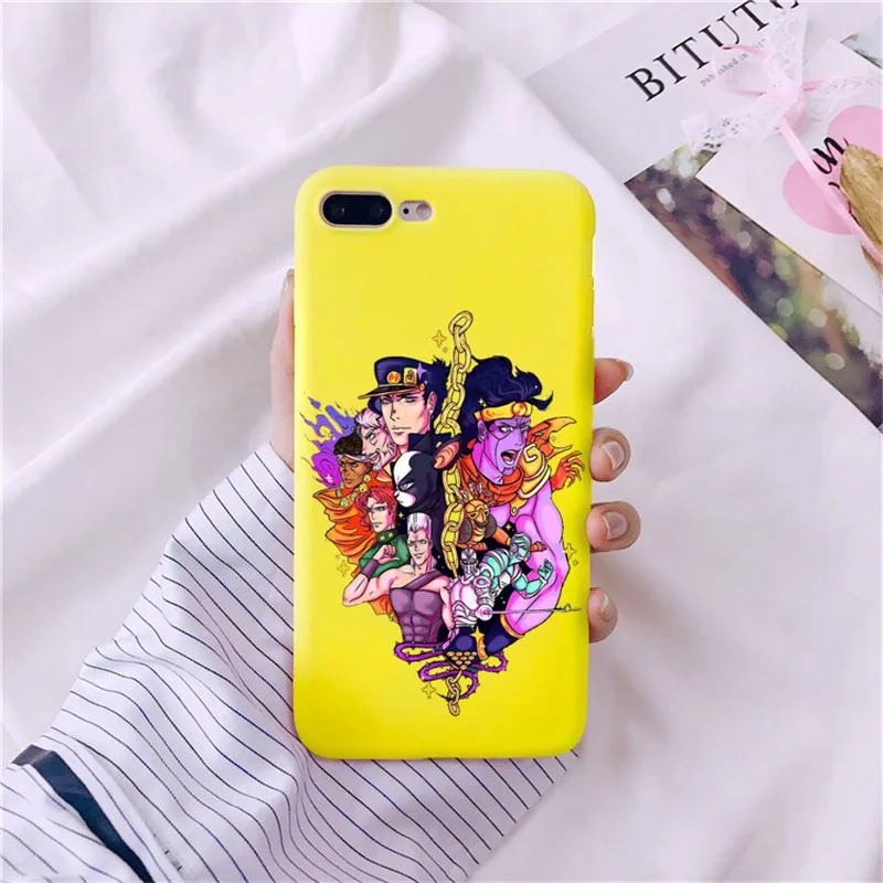 JoJo невероятное приключение убийца queen Caso телефон чехол для телефона пункт O iphone Da iphone XR XS MAX X 8 Plus 7 Алем de 6S плюс 6S 5