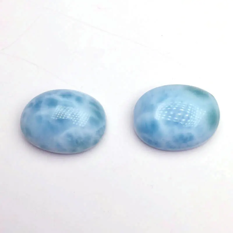 Натуральный синий драгоценный камень Larimar CSJ овальная огранка Cabochone для