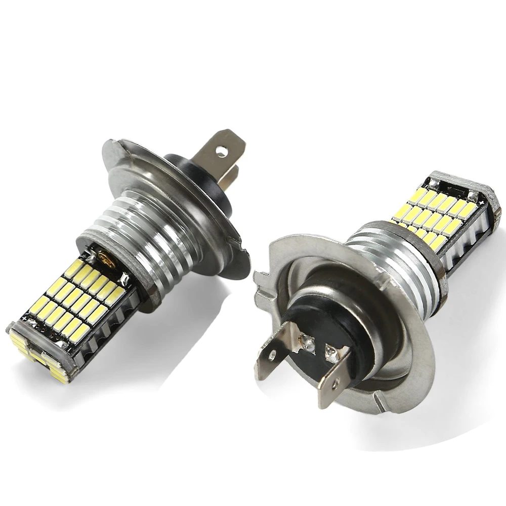 Комплект из 2 предметов высокого Мощность H7 светодиодные лампы 4014 чип 45 SMD