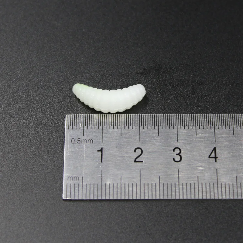 50 шт. 2 см 0 4 грамма цветная силиконовая приманка maggot Grub белок мягкие приманки