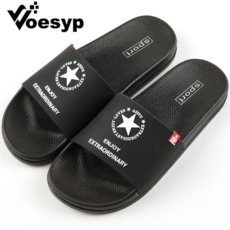 

Men Slippers Flip Flops Summer Beach Slides Outdoor Slides Sandals Fashion Slippers Flat Lover Shoes Red Blue Pantoufle Homme