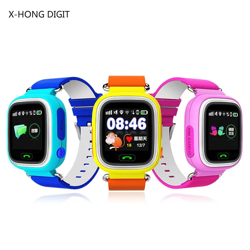 GPS Smart Watch детские часы Q90 с Wi Fi сенсорный экран SOS вызова расположение devicetracker для