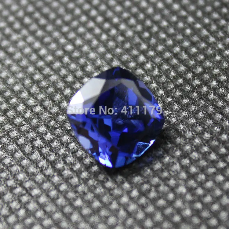 Синий корунд камень квадратной формы камни свободные в ювелирных изделий DIY