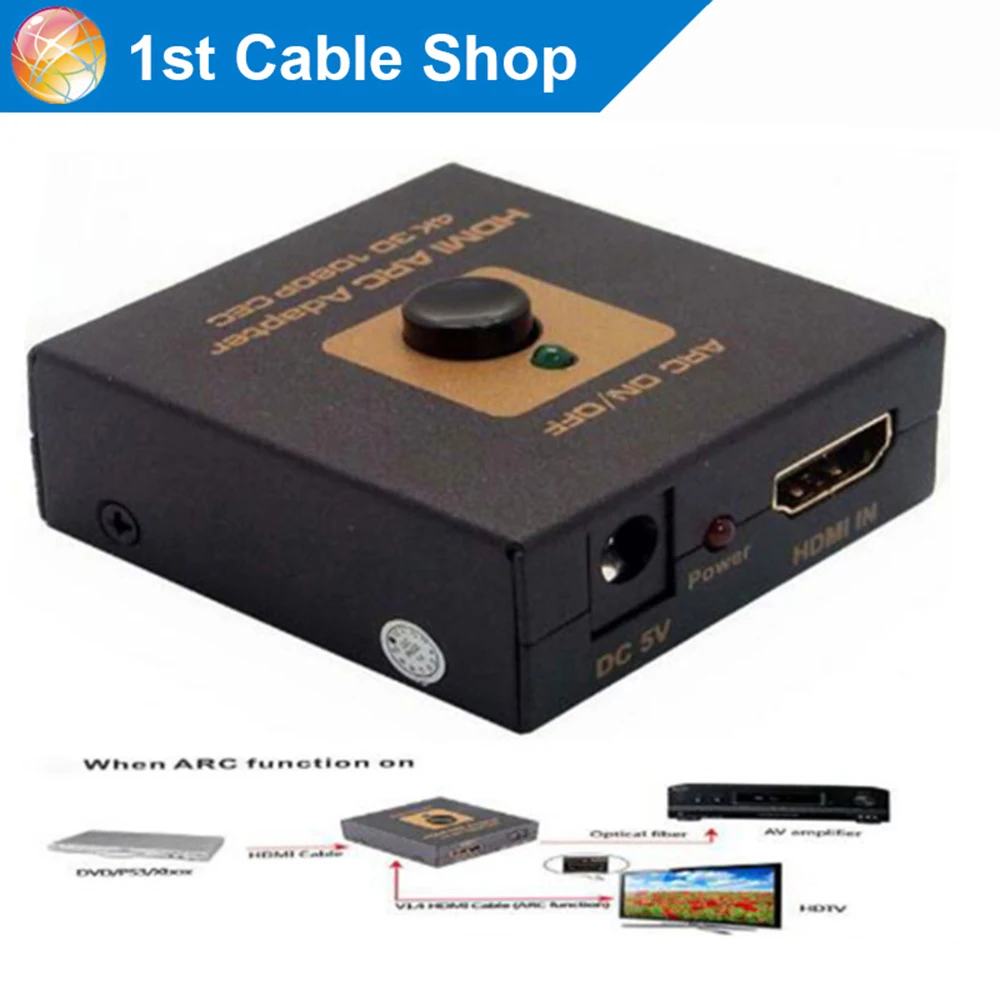HDMI ARC адаптер HDMI аудио возвратный канал адаптер экстрактор конвертер сплиттер 4K 3D с оптическим аудио выход