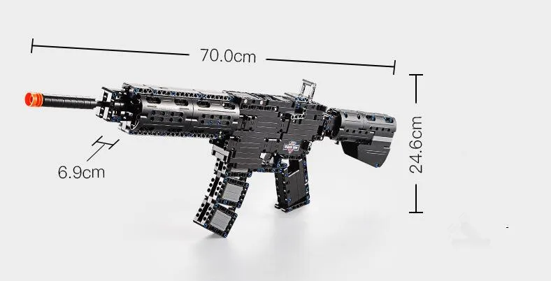 Игрушечное оружие страйкбол воздушные пистолеты и MP5 M4A1 пулемет игрушка 621 шт Строительный блок кирпич детская наружная игра CS Косплей модель