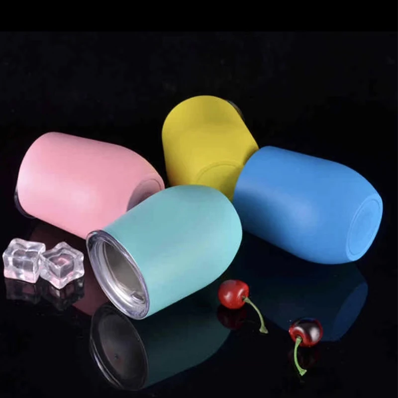 Swig Cups 9oz Egg Shaped Cup 304 Stainless Steel Tumber Mug with Lid Wine Beer Vacuum Thermos Rose Gold | Дом и сад
