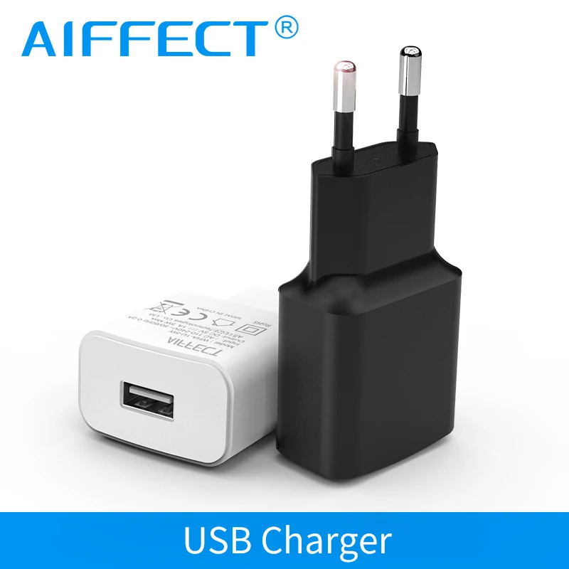 AIFFECT 5 V 1A 2A W 10 Портативное умное зарядное устройство для мобильного телефона USB