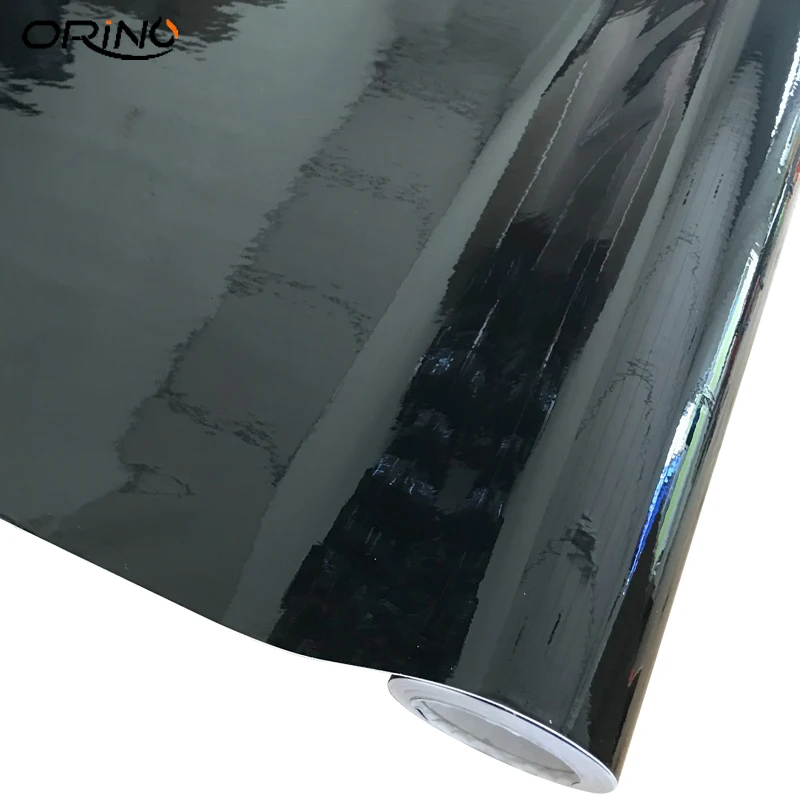 

100/150/200/300/500CMX50CM Black Glossy Vinyl Film Piano Black Gloss Wrap Air Bubble Free Adhesive Car Sticker Wrapping Sheet