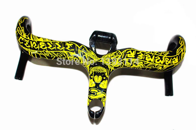 2014 CINELLI full carbon fiber road bike handlebars conjoined at the handle/integration/high strength handle | Спорт и развлечения